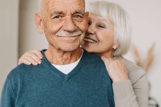 Healthy mature couple with radiant skin demonstrating mature skincare confidence after 60